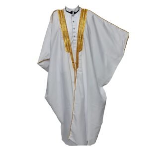 Luxury White Royal Traditional Robe